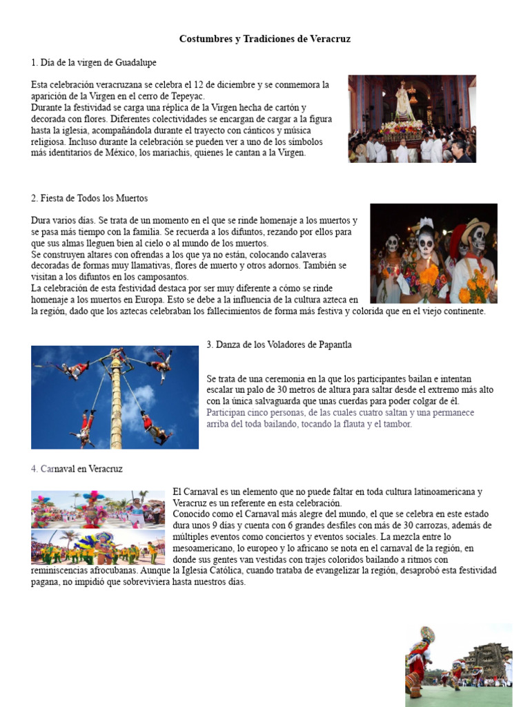 Tradiciones y Costumbres de Veracruz | PDF | Carnaval