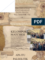 DInamika Perkembangan Masyarakat Indonesia Era Paleolitikum - Kelompok 1 - Kelas A - Pendidikan Sejarah 2023