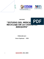 Estudio Mercado de Residuos - Arequipa