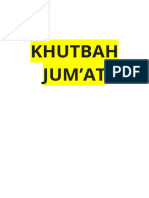 Khutbah Jum'at 23 Juni 2023