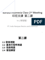 Bahasa Indonesia Class-2nd Meeting