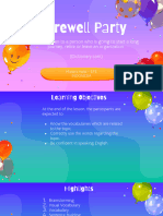 FAREWELL PARTY - Revised