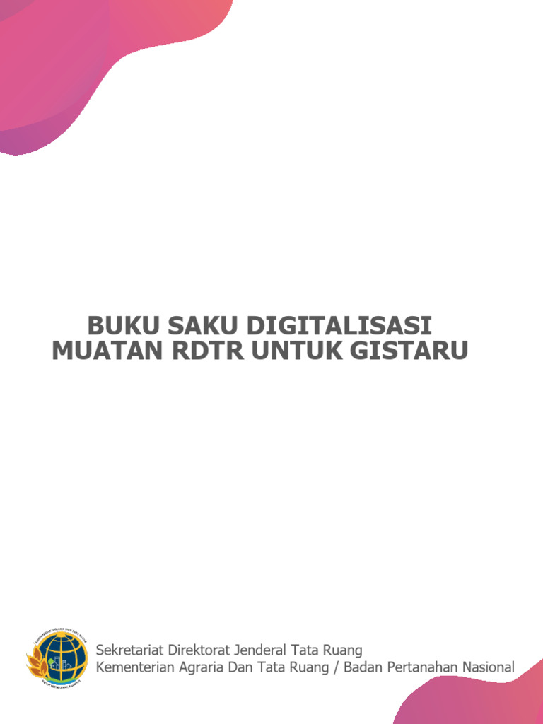 Buku Panduan Penyusunan RDTR OSS - v.1 | PDF