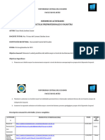 Informe Final de Actividades Estudiantes Prácticas preprofesionalesLES O PASANTÍAS