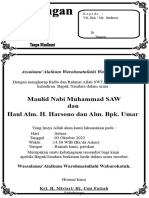 Undangan Maulid Nabi