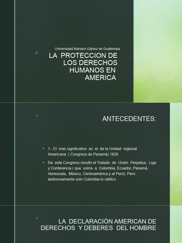 La Proteccion de Los Derechos Humanos en America | PDF | Derechos ...