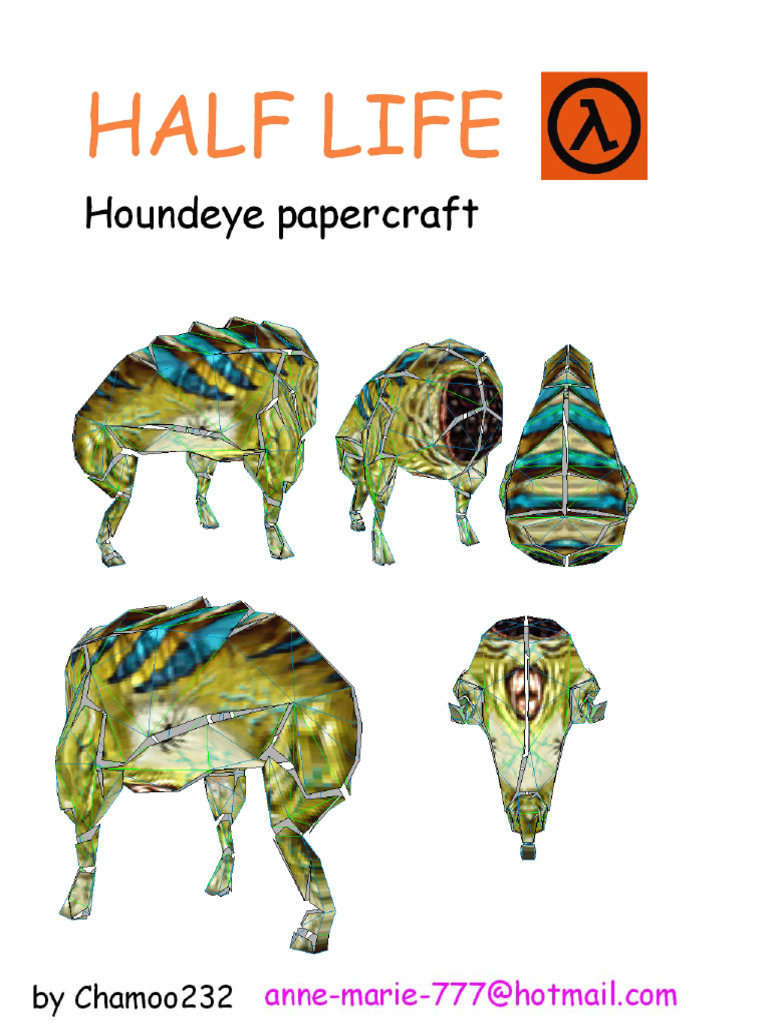 Houndeye Papercraft Instructions | PDF