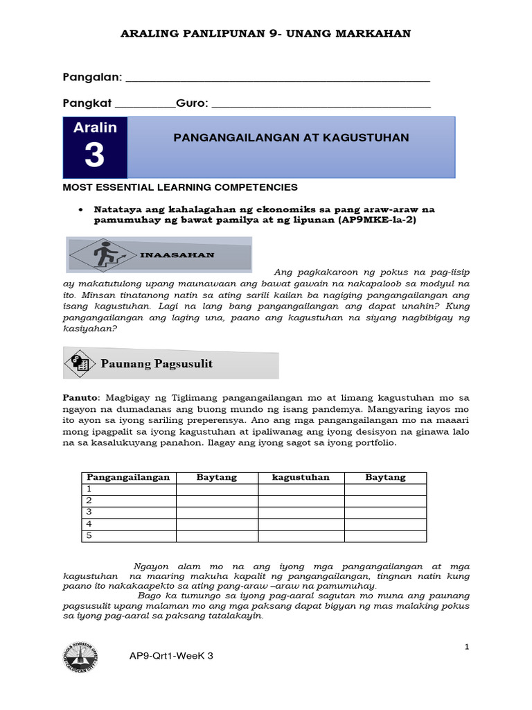9 AP Qrt.1 Week 3 REValidated | PDF