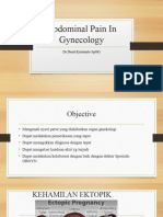 Abdominal Pain in Gynecology Pregnant