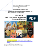 Shonda Buchanan Handouts Education Documents