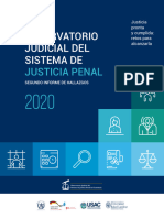 Segundo Informe Observatorio de Justicia Penal 2020