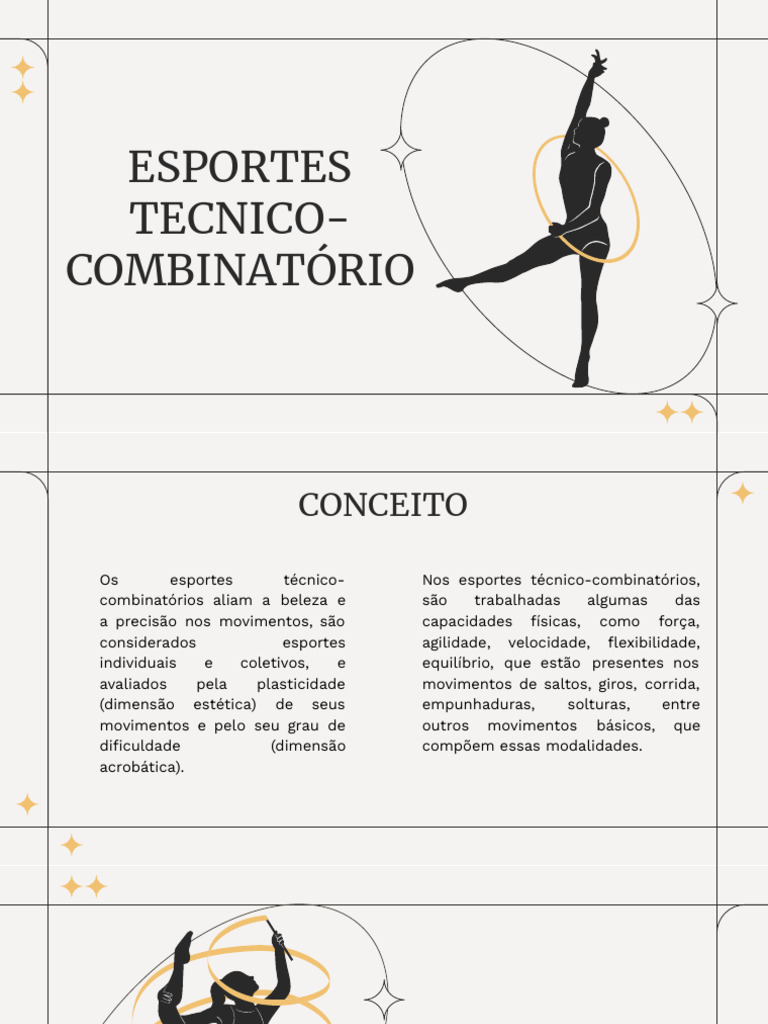 Esportes Técnico-Combinatórios: Conceitos e Modalidades | PDF ...