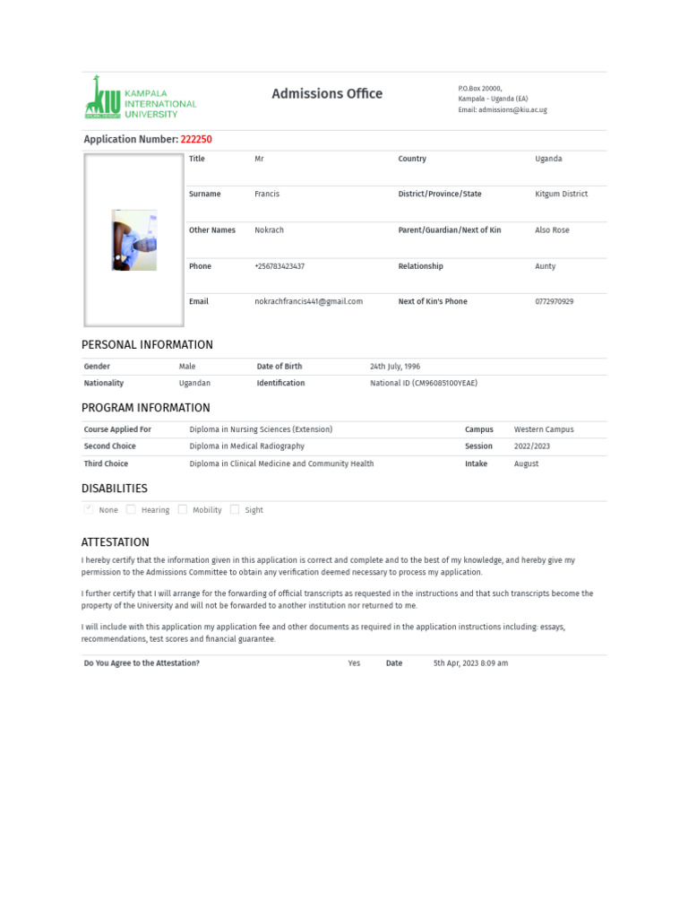 KIU Online Application Guide 2023 | PDF | Health Care | Public Services