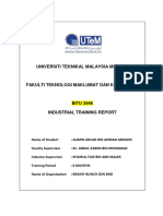 Intership Report FTMK UTeM Alimin