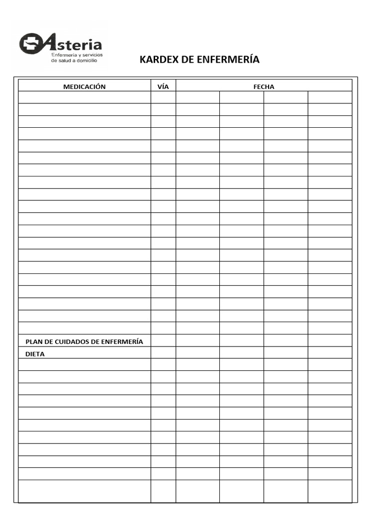 Kardex De Medicamentos Ejemplos
