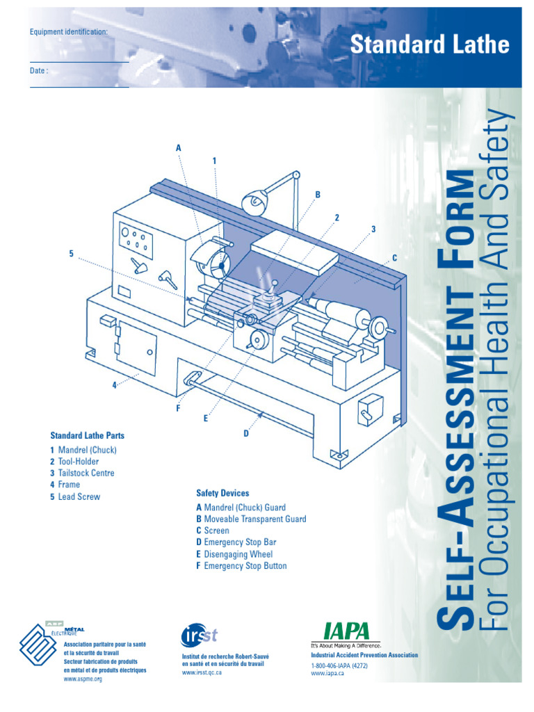 Standard Lathe Check List PDF Machining Hazards