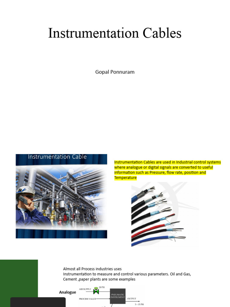 Instrumentation Cables | PDF