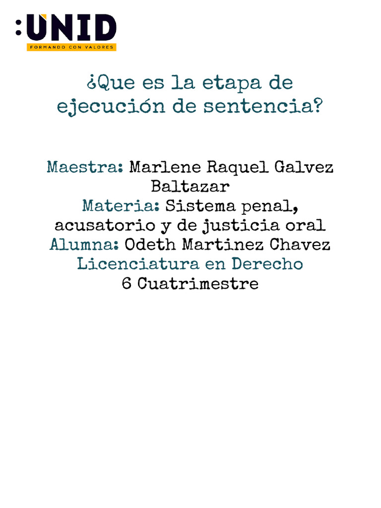 ¿Que Es La Etapa de Ejecución de Sentencia | PDF