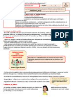 Elaboramos La Cartilla de Recomendaciones