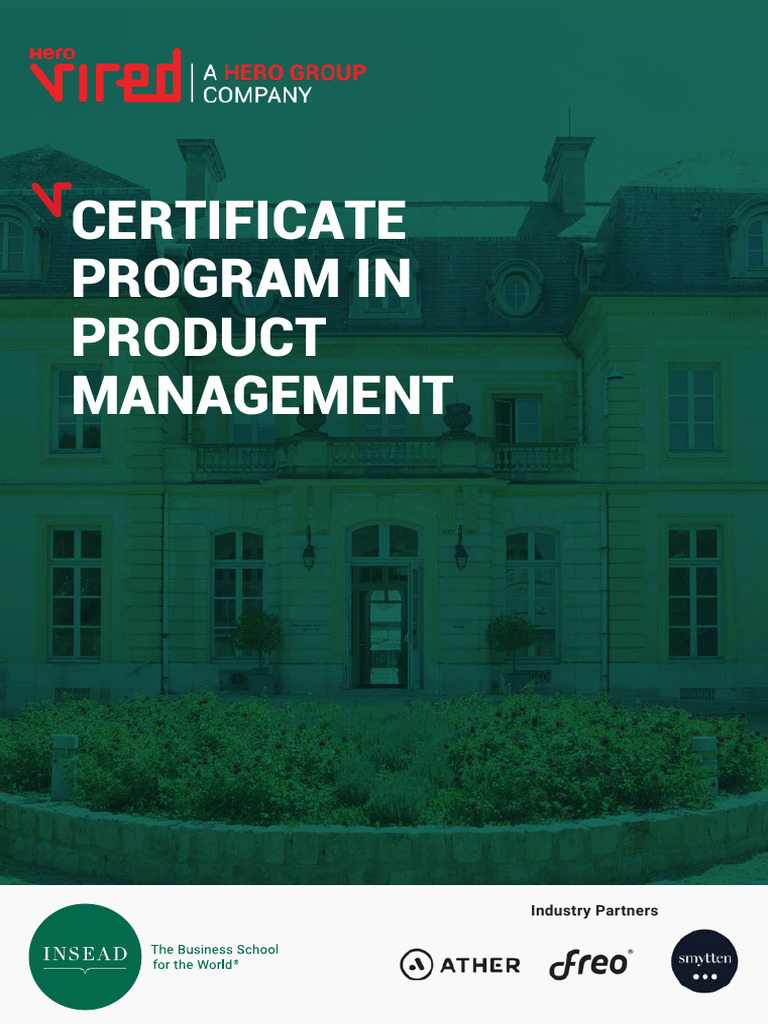 Product Management Certificate Program | PDF | Strategic Management ...