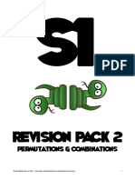 s1 Revision Pack 2 - Permutations Combinations