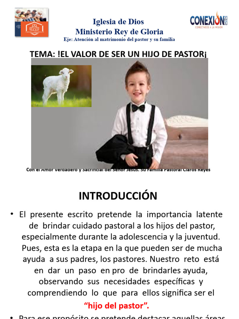 El Valor de Ser Un Hijo de Pastor Pastor!!! | PDF | Religión y ...