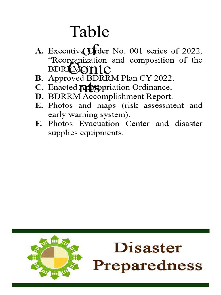 Disaster Preparedness Pdf