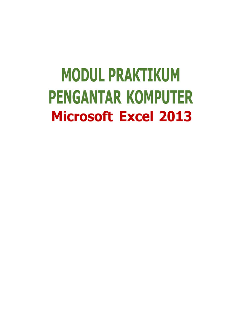Modul Excel Smp