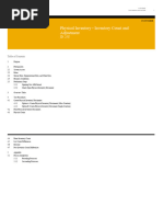 Physical Inventory Configuration | PDF | Inventory | Warehouse