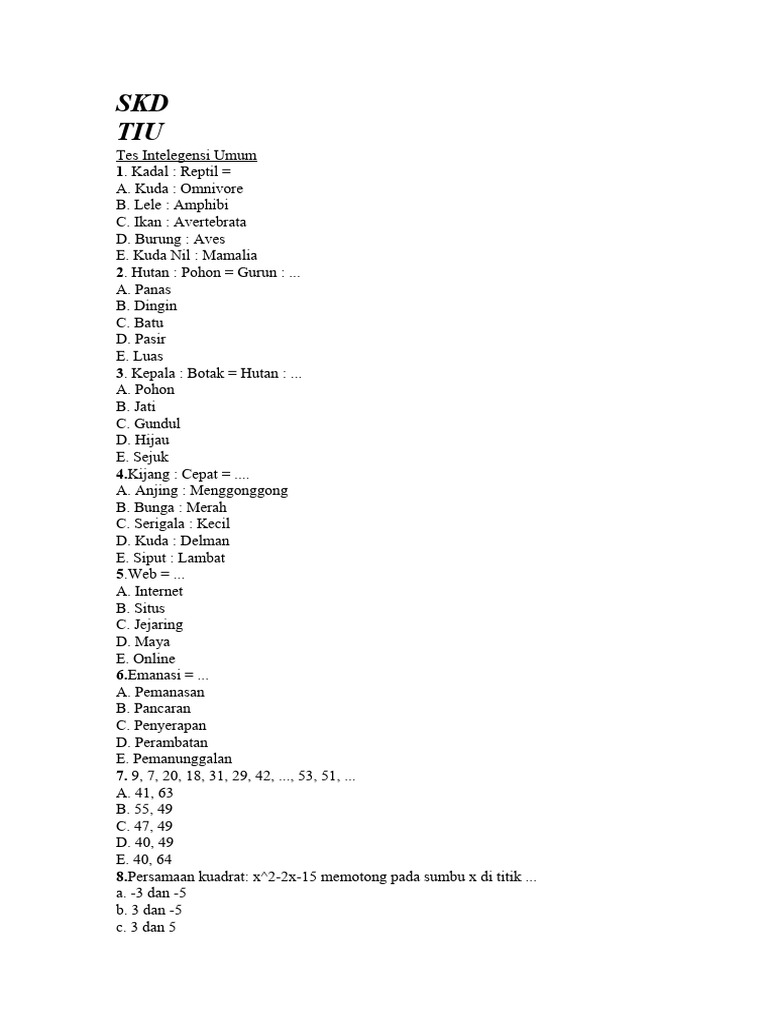 Latihan Soal Proyek Pdf