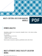 Logistics - MCDM Models