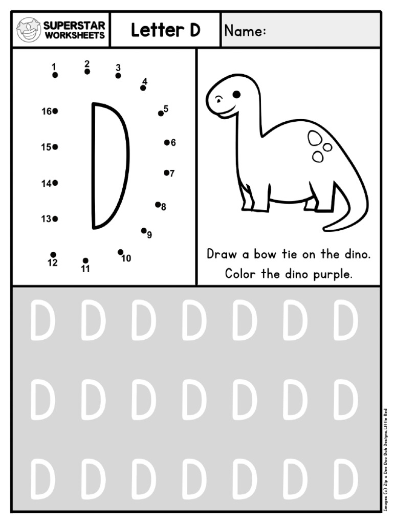 Alphabet Tracing D | PDF