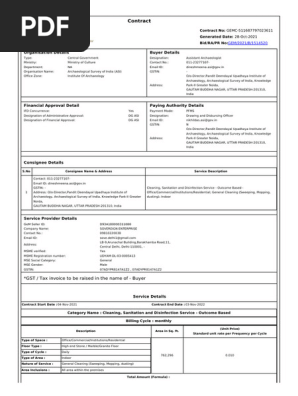 Housekeeping GeM Contract