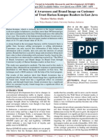 The Effect of Brand Awareness and Brand Image On Customer Loyalty Through Brand Trust Harian Kompas Readers in East Java