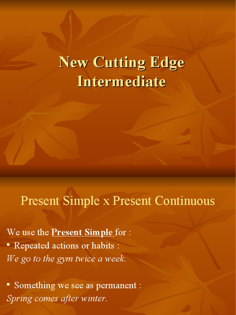 New Cutting Edge Intermediate PDF Languages Language Arts