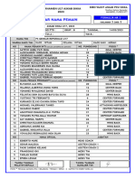 Form Daftar Nama Pemain U17 PS GENKAR REFORMASI - 14032023
