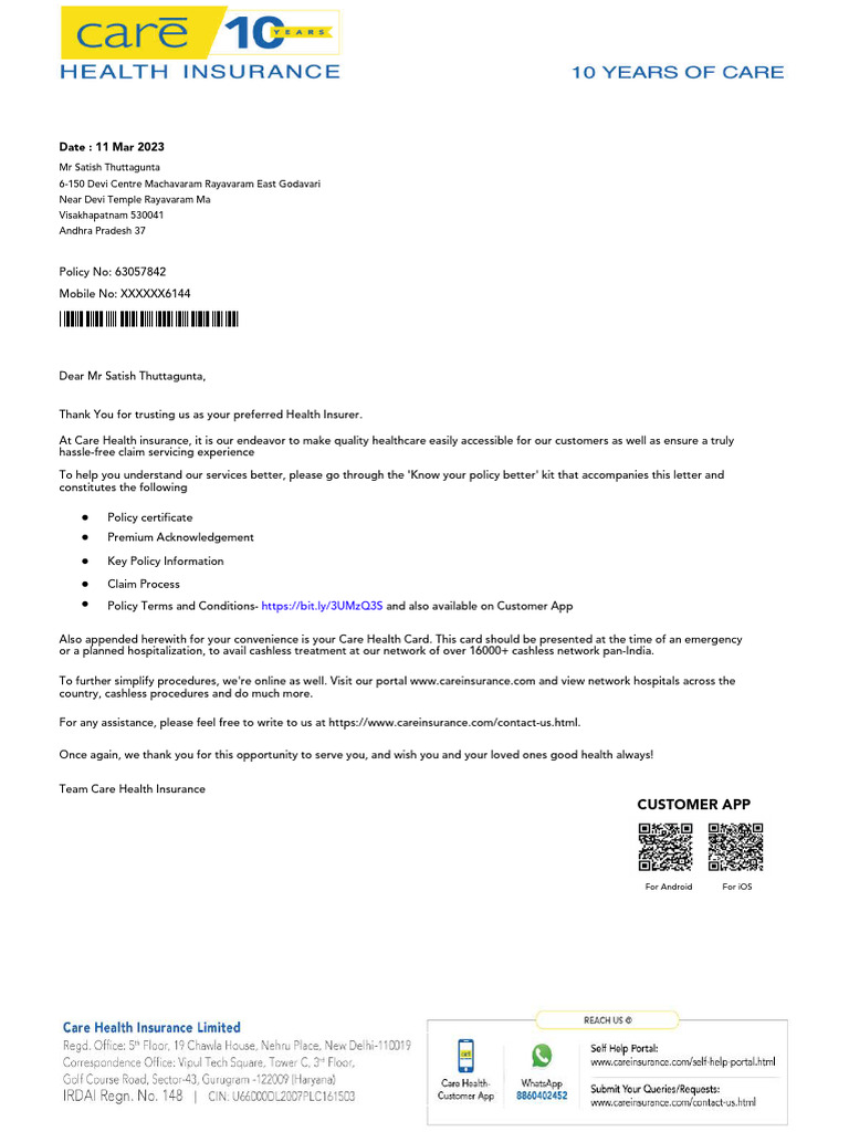 How To Cancel Care Health Insurance Policy Online India