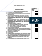 Ceklist Persyaratan Rekredensialing