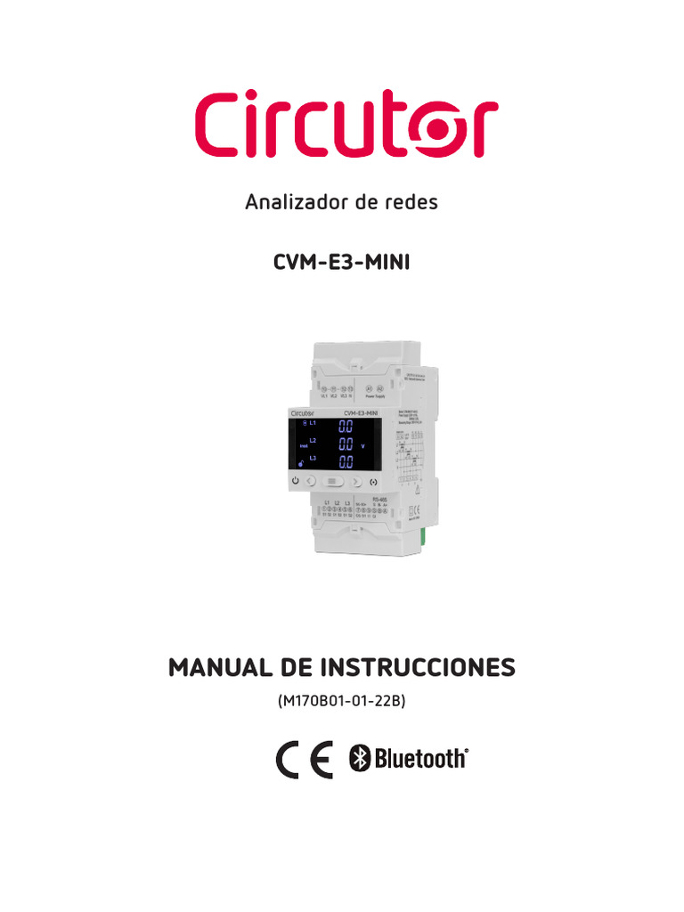 Manual CVM-E3-MINI Instrucciones | PDF | Corriente eléctrica ...