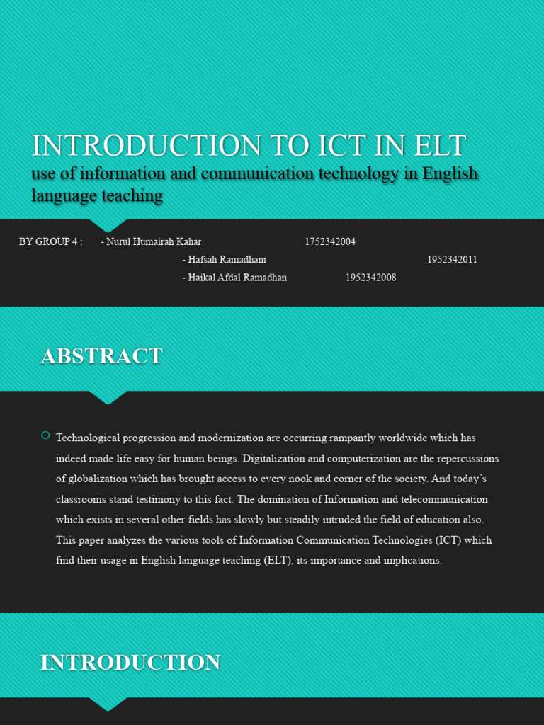ICTINFORMATION COMMUNICATION TECHNOLOGY PDF