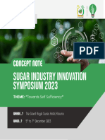 Sugar Industry Innovation Symposium 2023 Concept Note