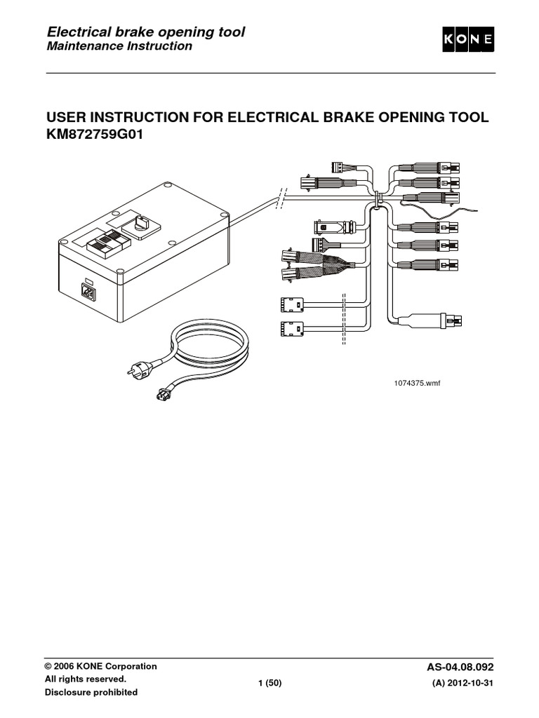 Brake Tool Manual Pdf Elevator Switch