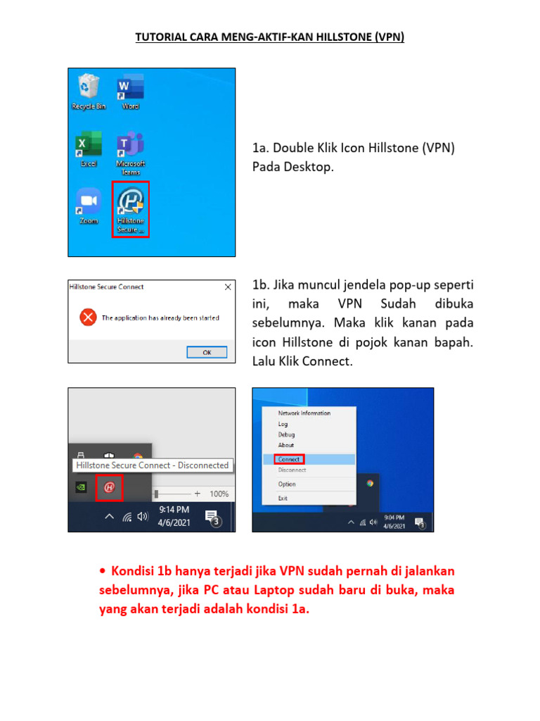 Tutorial Cara Mengaktifkan Hillstone (VPN) PDF