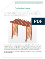 Wood Trellis Arbor