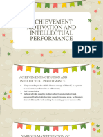 Achievement Motivation and Intellectual Performance