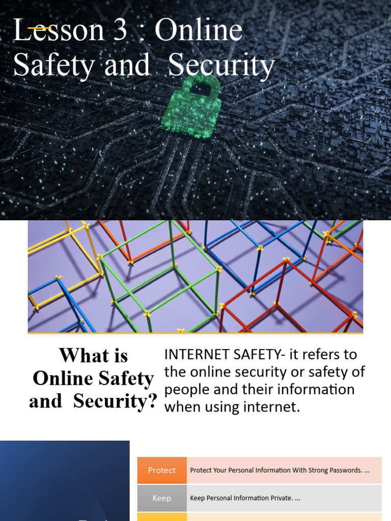Lesson 2.0 Online Safety, Security and Netiquette PDF