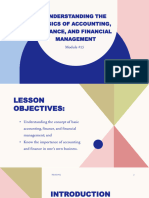 Understanding The Basics of Accounting, Finance, and Financial Management