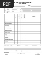 HRF-001 Employee Assessment Form I - Office Personnel