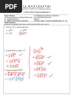 Math 9 1st Quarter Review Guide