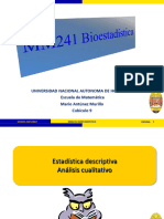 Unidad I Bioestadística Clase 2 Análisis Cualitativo